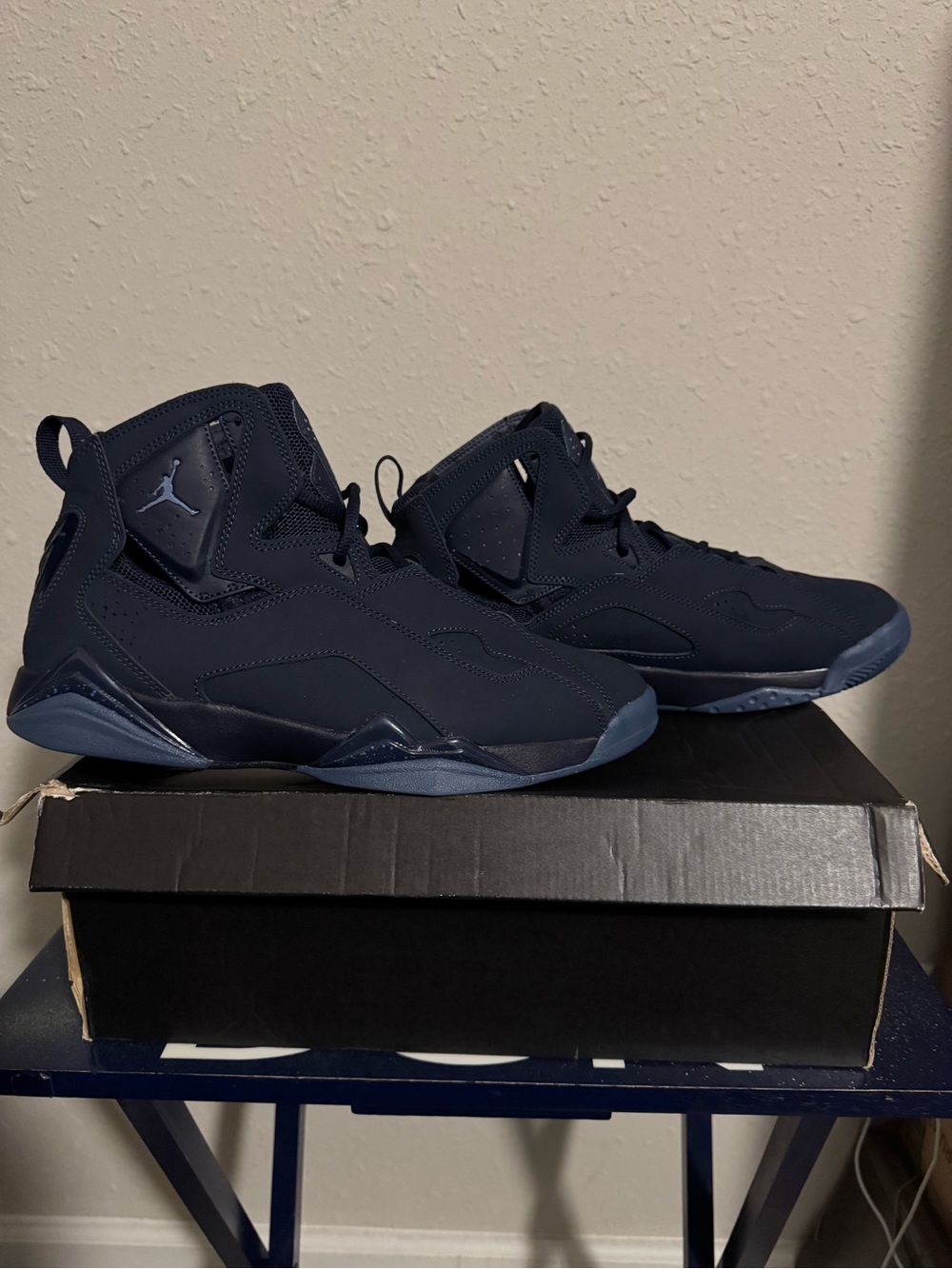 Jordan Men's High-Top Basketball Shoes in Navy